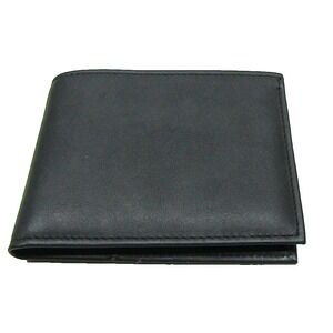 BUXTON Black Genuine Leather Men Trifold Wallet, NWOT